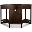 Scranton & Co Corner Computer Writing Desk in Chocolate Oak
