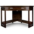 Scranton & Co Corner Computer Writing Desk in Chocolate Oak