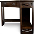Scranton & Co Corner Computer Writing Desk in Chocolate Oak