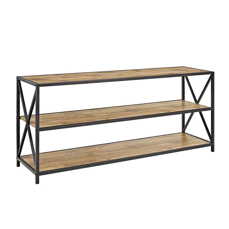 Scranton & Co MDF Barnwood Bookcase Rectangular Durable Laminate 26