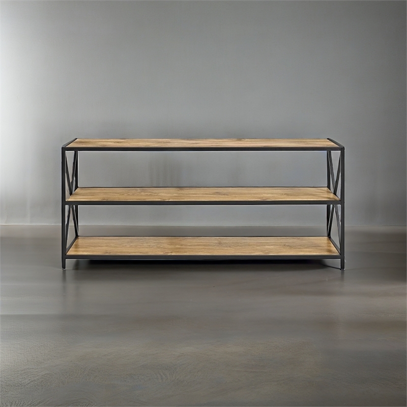 Scranton & Co MDF Barnwood Bookcase Rectangular Durable Laminate 26