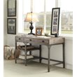 Scranton & Co Pine Veneer Weathered Oak Writing Desk Rectangular Contemporary Unassembled