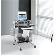 Scranton & Co Wood Top Computer Work Station in Graphite