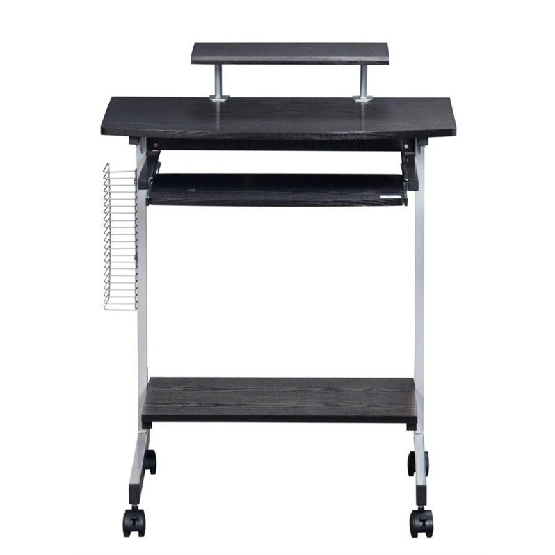 Scranton & Co Wood Top Computer Work Station in Graphite