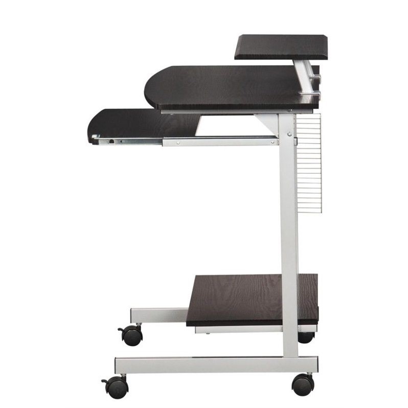 Scranton & Co Wood Top Computer Work Station in Graphite