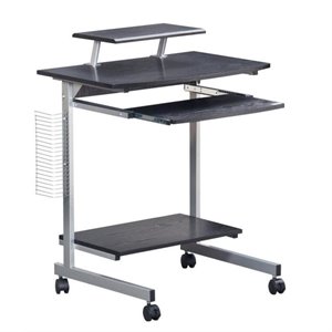 Scranton & Co Wood Top Computer Work Station in Graphite