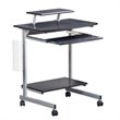 Scranton & Co Wood Top Computer Work Station in Graphite