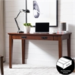 Scranton & Co Mid-Century Wood Laptop-Writing Desk in Cherry/Mission Oak