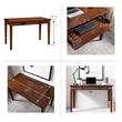Scranton & Co Mid-Century Wood Laptop-Writing Desk in Cherry/Mission Oak