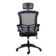 Scranton & Co Executive High Back Office Chair with Headrest in Black