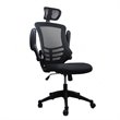 Scranton & Co Executive High Back Office Chair with Headrest in Black