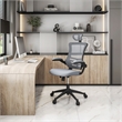 Scranton & Co Fabric Executive High Back Office Chair in Gray