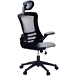 Scranton & Co Fabric Executive High Back Office Chair in Gray