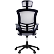 Scranton & Co Fabric Executive High Back Office Chair in Gray