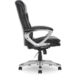 Scranton & Co Faux Leather Executive Office Chair w/ Adjustable Tilt in Black