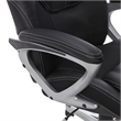 Scranton & Co Faux Leather Executive Office Chair w/ Adjustable Tilt in Black