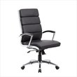 Scranton & Co 20''-23'' Modern Metal Executive Chair in Black/Chrome