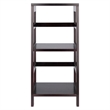 Scranton & Co 2-Tier Transitional Solid Wood Book Shelving Unit in Espresso