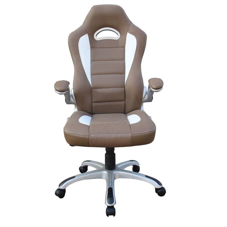 Scranton & Co Sport Race Executive Office Chair in Camel
