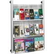 Scranton & Co 9 pocket Magazine Rack in Silver