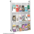 Scranton & Co 9 pocket Magazine Rack in Silver