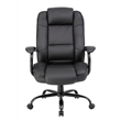 Scranton & Co Faux Leather Heavy Duty Executive Office Chair in Black