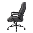 Scranton & Co Faux Leather Heavy Duty Executive Office Chair in Black