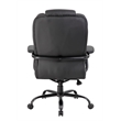 Scranton & Co Faux Leather Heavy Duty Executive Office Chair in Black
