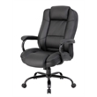 Scranton & Co Faux Leather Heavy Duty Executive Office Chair in Black