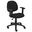 Scranton & Co Contemporary Office Chair with Adjustable Arms in Black