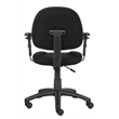 Scranton & Co Contemporary Office Chair with Adjustable Arms in Black