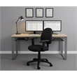 Scranton & Co Contemporary Office Chair with Adjustable Arms in Black