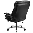 Scranton & Co Leather Swivel Office Chair in Black