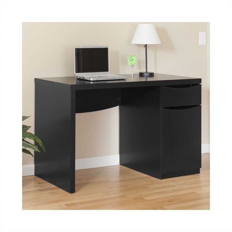Scranton & Co Wood Black Computer Desk Rectangular 47.13