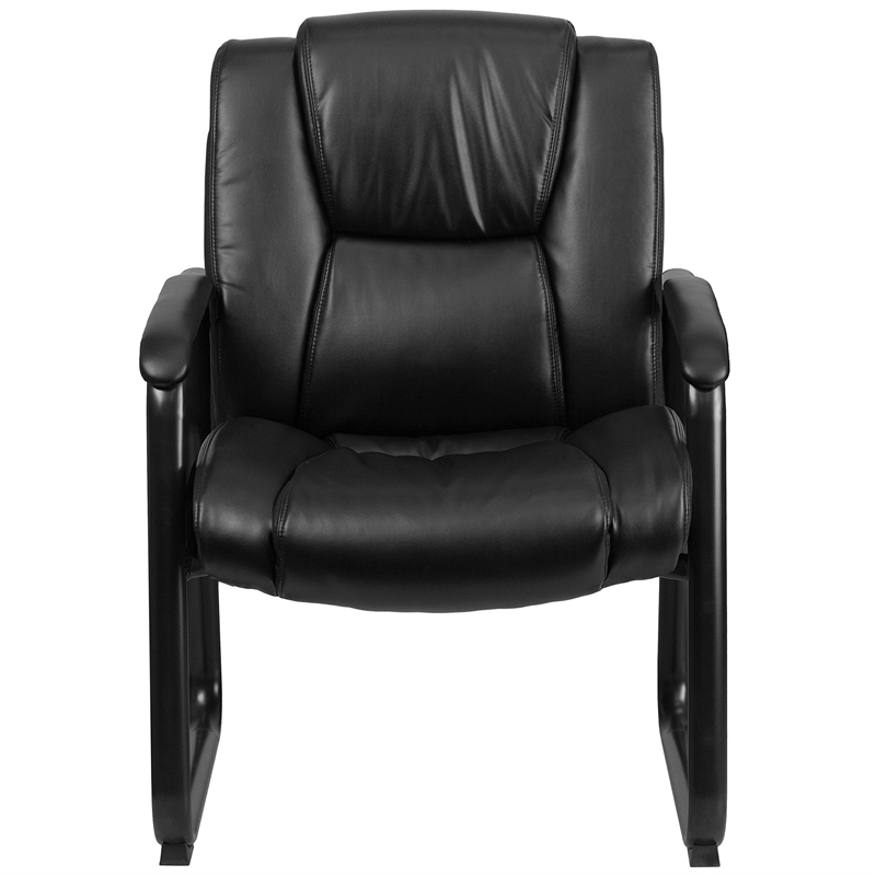 Scranton & Co Leather Office Chair in Black