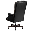 Scranton & Co Traditional Leather Executive Office Chair in Brown