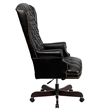 Scranton & Co Traditional Leather Executive Office Chair in Brown