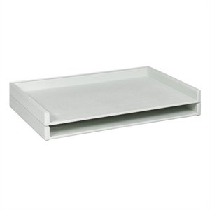 Scranton & Co Giant Stack Tray for 24&quot x 36&quot Documents in White (Set of 2)