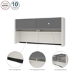 Scranton & Co Office Credenza Hutch in Slate & Sandstone