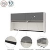 Scranton & Co Office Credenza Hutch in Slate & Sandstone