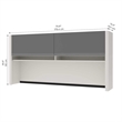 Scranton & Co Office Credenza Hutch in Slate & Sandstone