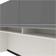 Scranton & Co Office Credenza Hutch in Slate & Sandstone