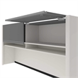 Scranton & Co Office Credenza Hutch in Slate & Sandstone