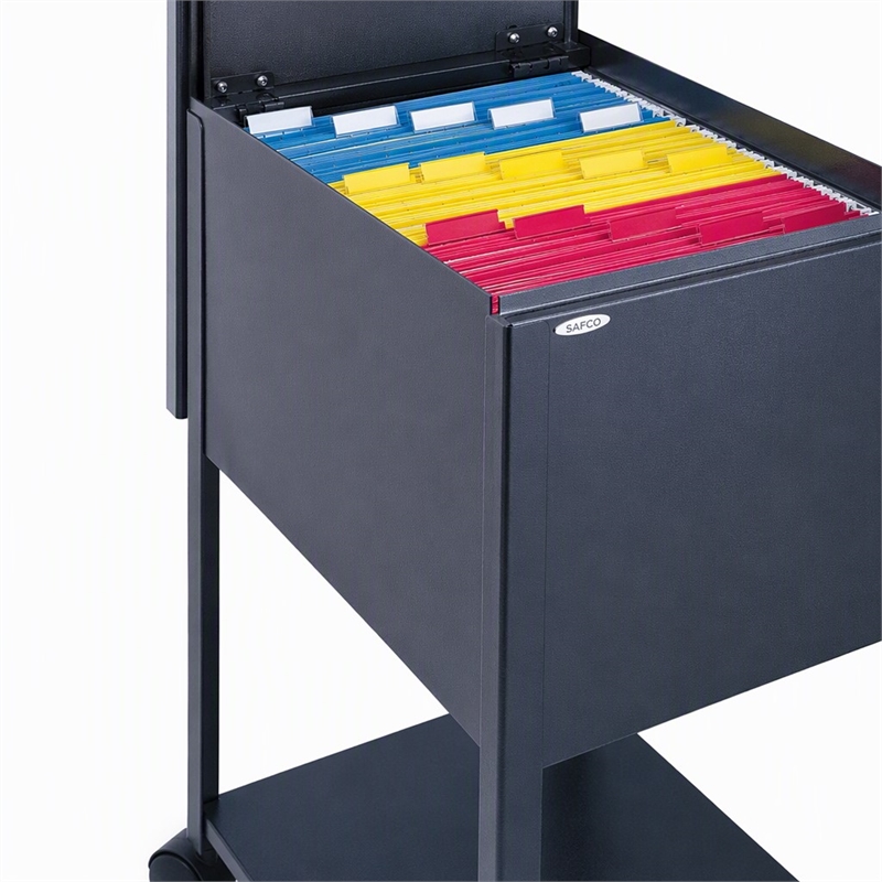 Scranton & Co Steel Black File Tub Lockable 13.5
