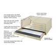 Scranton & Co 5 Drawer Metal Flat Files Cabinet for 36