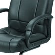 Scranton & Co Vinyl Cantilever Base Mid-Back Guest Chair in Black