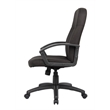 Scranton & Co Fabric Upholstered Executive Office Chair with Arms in Black