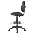 Scranton & Co 26.5'' Fabric Adjustable Seat Drafting Stool in Black