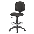 Scranton & Co 26.5'' Fabric Adjustable Seat Drafting Stool in Black