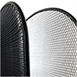 Scranton & Co Metal Mesh Desk Organizer with 8 Upright Sections in Black